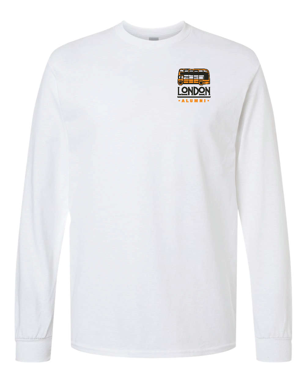 Orange Double Decker Left Chest Logo Tee