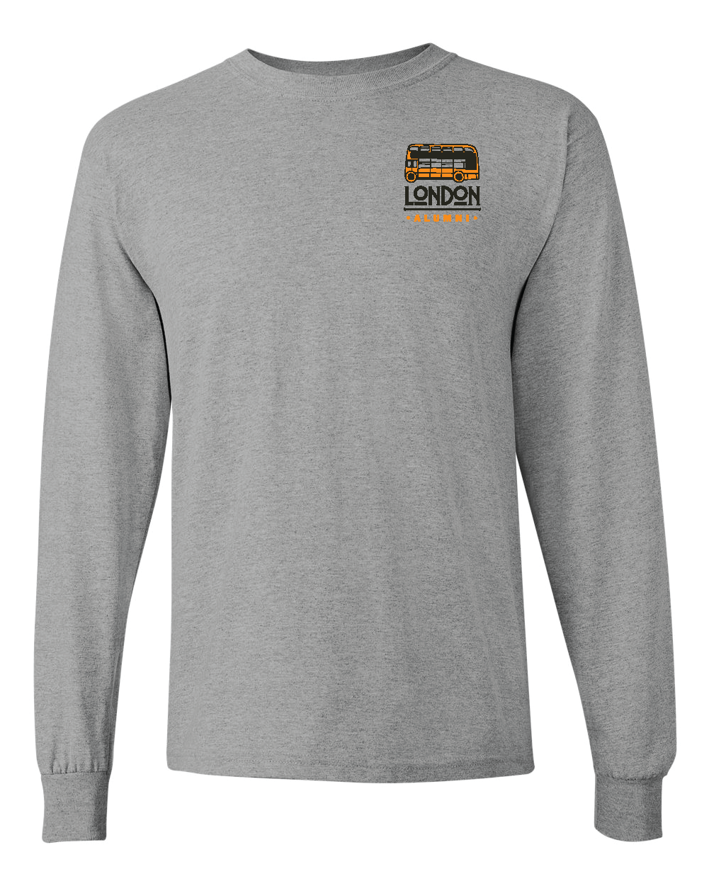 Orange Double Decker Left Chest Logo Tee