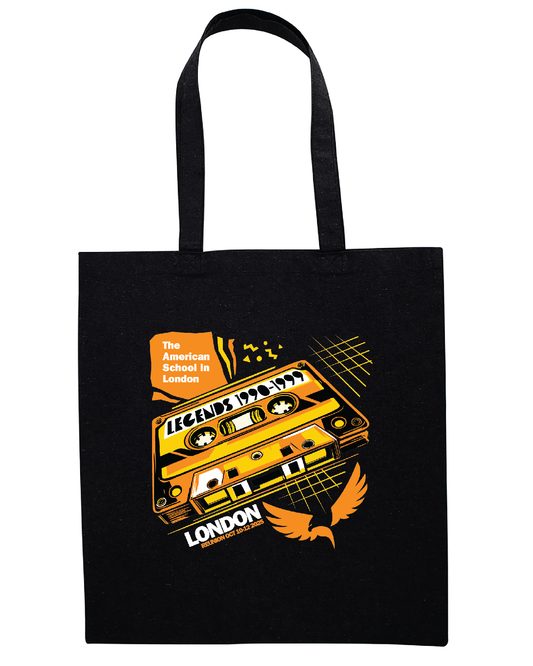 Mix Tape Black Tote